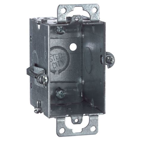 old work single gang metal switch box|lowe's single gang box.